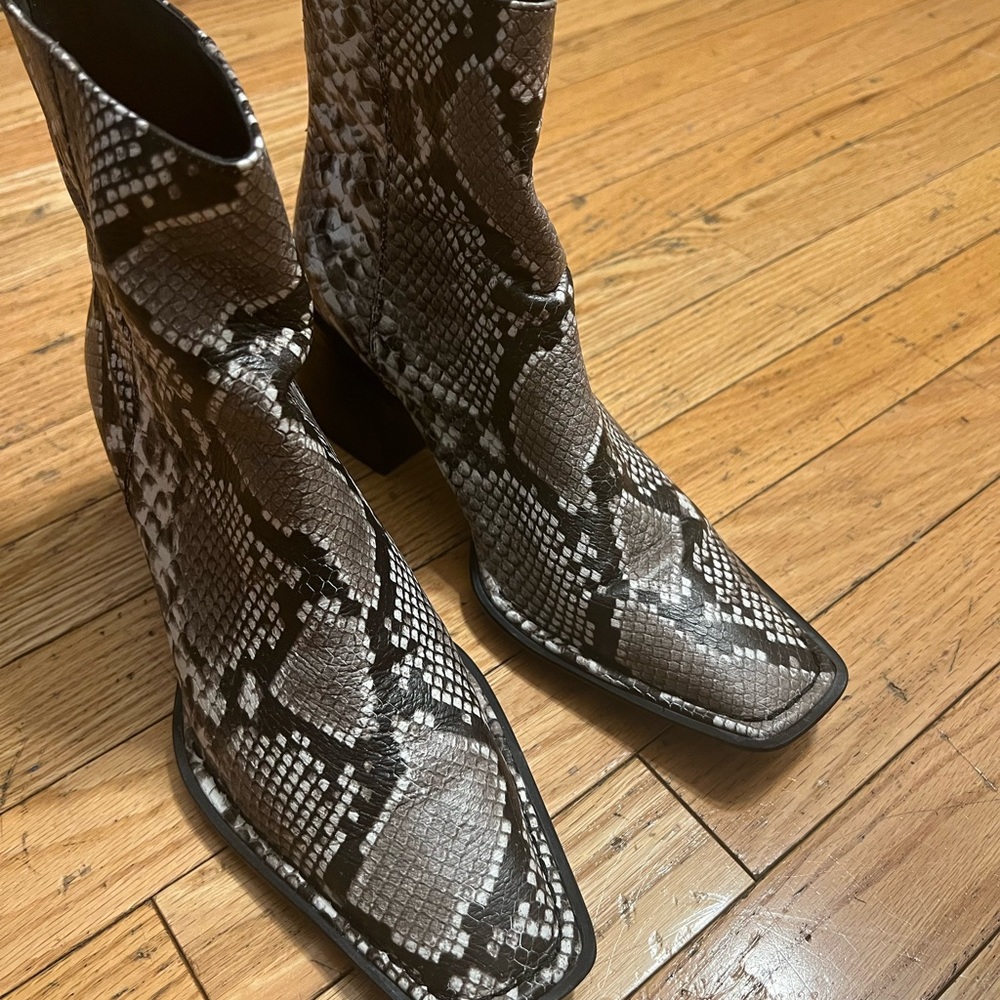 Alexander Wang Parker Snake Print Embossed Leathe… - image 7